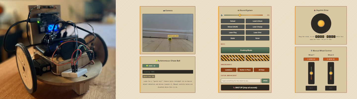 The Hall-w-EV and it's web control interface